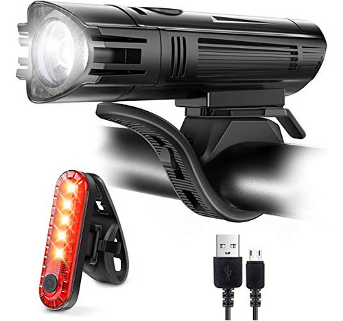 Recargable Moto Usb Led De 4 Modos De Luz De Faros De L...