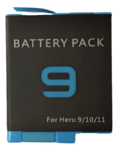 Bateria Recarregavel Para Gopro Hero 9/10/11/ Black