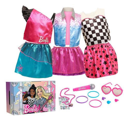 Barbie Dress Tunk Set, 21 Accesorios De Moda Incluidos, Tall