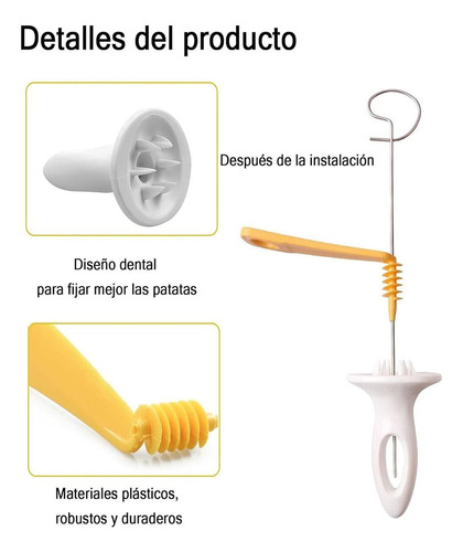 Cortador De Papas De 12 Rebanadas, Cuchillo De Atatas Fritas