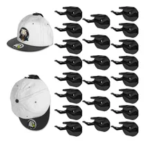 Comprar Soporte Perchero Exhibidor De Gorras 22un Negro Autoadhesivo