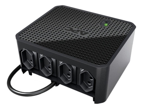 Imagem 2 de 2 de Estabilizador de tensão APC Microsol CUBIC300BI-BR 300VA entrada de 115V/220V e saída de 115V preto