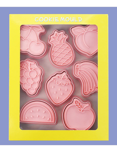 Moldes Para Reposteria,divertida Cortador De Galletas Frutas