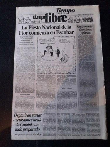 Diario Tiempo Argentino Escobar Fiesta Nacional 23 9 1983