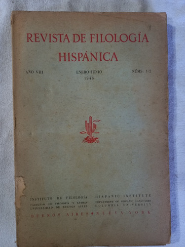 Revista De Filología Hispánica 1946 Henriquez Ureña Alonso