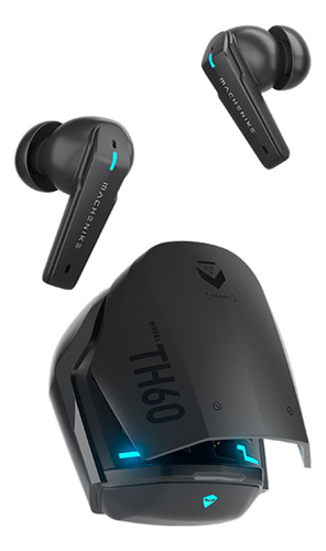 Auriculares bluetooth gamer th60 enc cancelacion ruido color negro Machenike