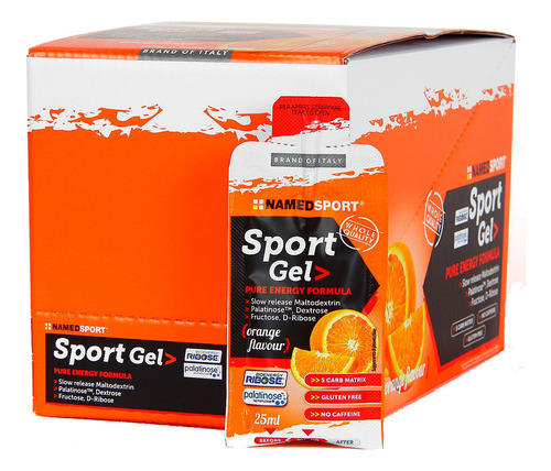 Caja X 32 Sport Gel Namedsport Sabor Orange Pure Energy