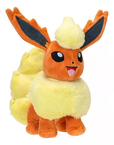 Pelucia Pokemon Flareon Evolução Eevee 20cm Sunny 3545