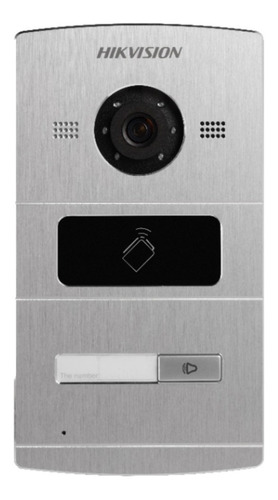 Video Portero Ip 1 Bot Cam 720p Lector Ic Lan Ip65 Hikvision