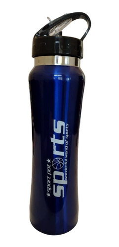 Botella Termica Deportiva 750 Cc Acero Azul Armonyshop