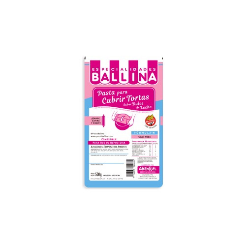 Pasta Ballina Formula H Colores 500grs