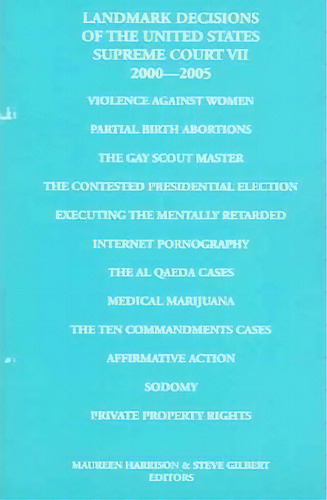 Landmark Decisions Of The United States Supreme Court Vii, De Maureen Harrison. Editorial Excellent Books, Tapa Blanda En Inglés