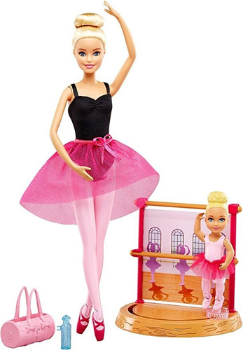 Barbie Doll Dance Coach Play Set Con Escenario De Trabajo.