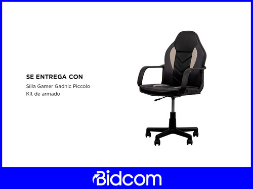 Imagen 7 de 9 de Silla Gamer Pc Escritorio Piccolo Gadnic Respaldo Cuero