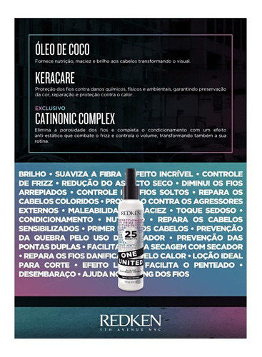 Imagem 5 de 5 de Redken One United 25 Benefits - Leave-in 30ml