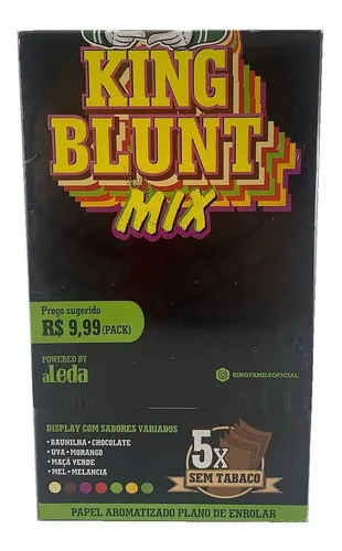 Caja de seda King Blunt Mix 25 paquetes al por mayor