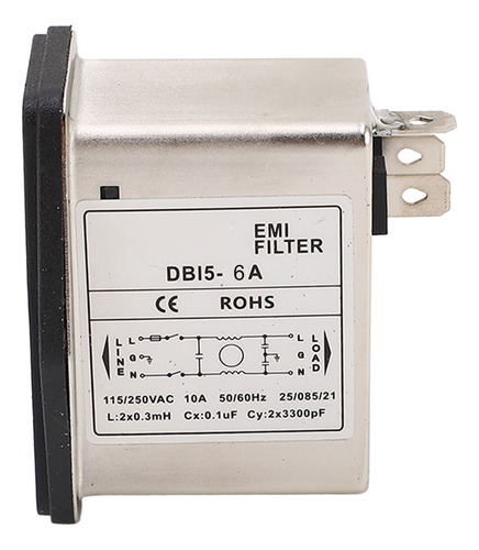 Socket Panel Emi Filter Power Single Phase Iec Power Line