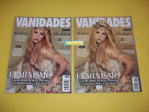 Shakira Lote De 2 Revistas Vanidades Mexico Y Estados Unidos