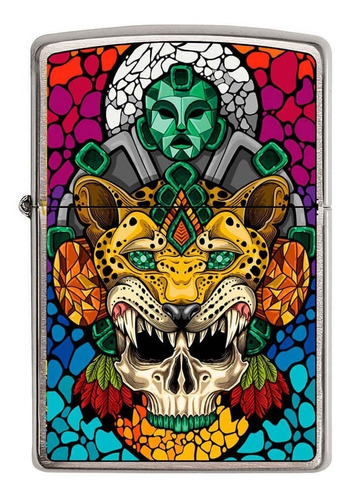 Encendedor Zippo Diseña Tu Mexico Guerrero Jaguar De Jade