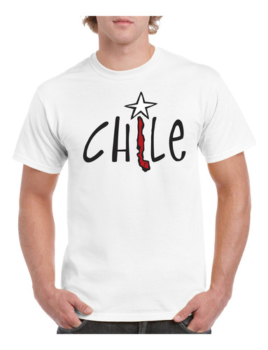 Polera Hombre Estampado Chile