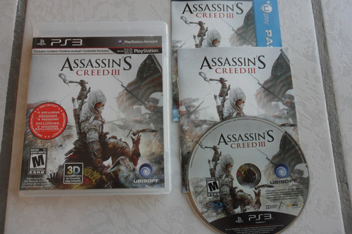 Assassin's Creed 3 Completo Para Tu Ps3 Juegazo Chécalo!!!