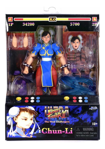 Jada Toys Street Fighter Ii Ryu, Chun Li & Fei Long