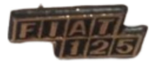 Pin Fiat 125 Logo Auto No Escudo Manual Insignia Iava