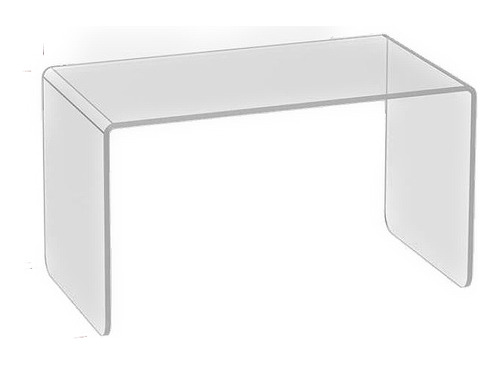 Elevação Acrílica Retangular M - 11x20x11 Cm Cor Cristal