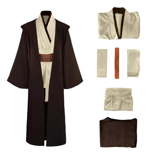 Disfraz De Obi-wan Kenobi Cos Star Soft De Alta Calidad