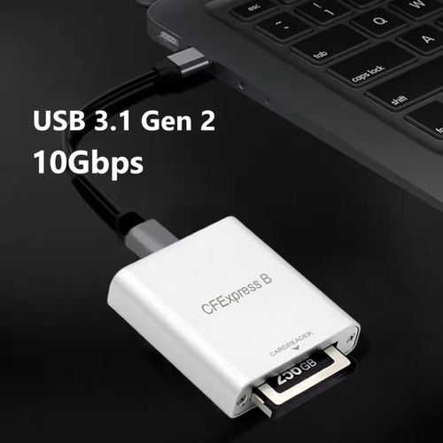 Leitor De Cartão Cfexpress Type B Usb3.1 Cf Express Tipo B Prateado