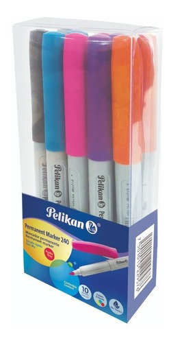 Marcadores Permanente Delgados C/10 Colores Surtidos
