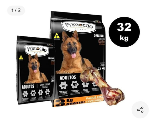 Primocao Original Para Perro Adulto 32kg + Obsequio