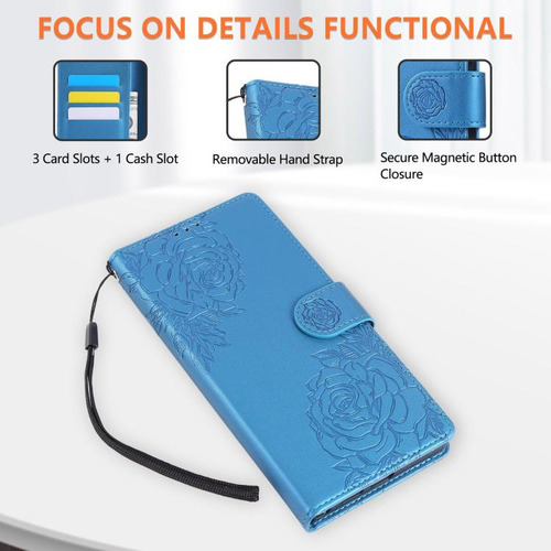 Funda De Piel Estampada Con Flores Para Xiaomi Poco X5/xiaom