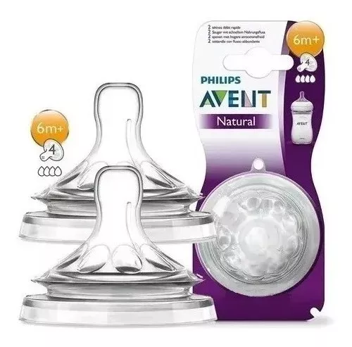 AVENT TETINA NATURAL FLUJO RÁPIDO 6M+