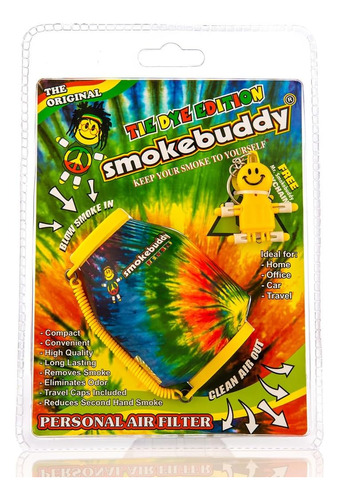 Smoke Buddy Tie Die Yellow/orange Assorted Personal Air