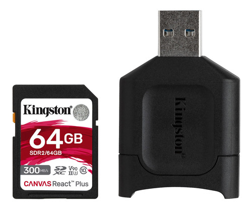 Kingston 64gb Canvas React Plus Uhs-ii Sdxc Memory Card