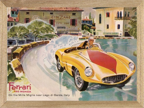 Ferrari , Cuadro , Auto , Publicidad  , Poster          X290