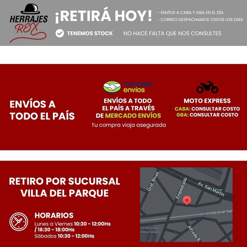 Picaportes Para Puerta Entrada Acero Set!