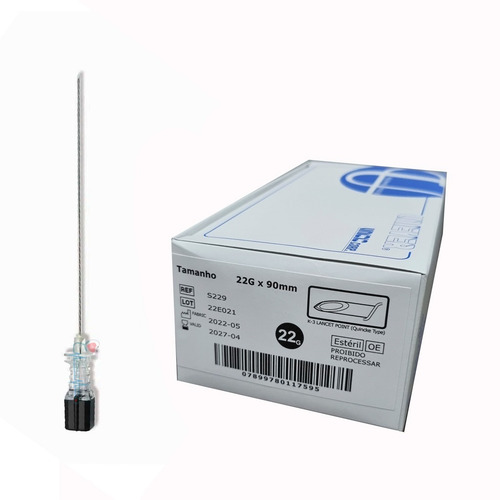 10 Un Agulha P/ Raqui Desc. 22g 3. 1/2 90x7 - Unisis