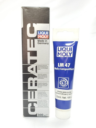 Kit Liqui Moly Ceratec Y Grasa Para Baleros Lm47 Mos2