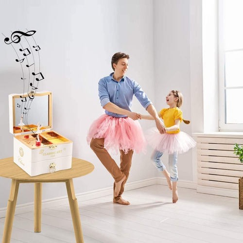 .hajero Cajita De Música Con Cajón Y Baiarina Para Niñas