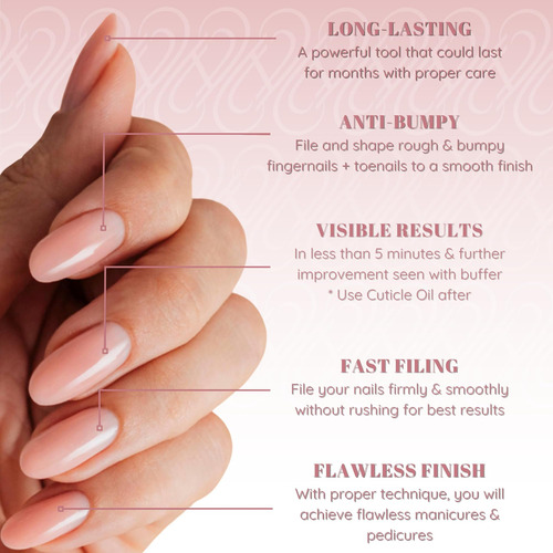 Tammy Taylor Grit Nail Files Para Uñas Acrílicas | Peel And