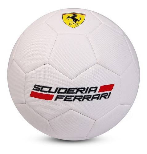 Pelota Niño De Cuerina Ferrari Modelo F 666 Blanca Numero 5