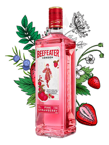 Gin Beefeater Pink Strawberry 700ml