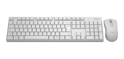 Combo Kit Teclado Y Mouse Inalambrico Philips C501 Blanco