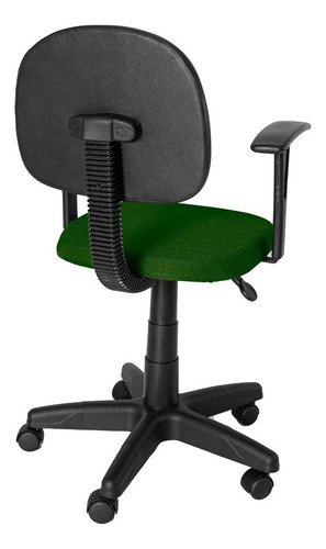 Cadeira Sec. Gir. Carenada C/ Braço Fixo T Reto J Serrano Cor Verde