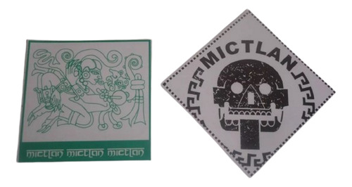 Calcomania Stiker Calca De Mictlan - Punk Dark Rock Biker