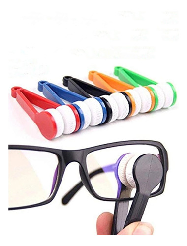 Clip Limpia Lentes Microfibra Toalla Anteojos Gafas 