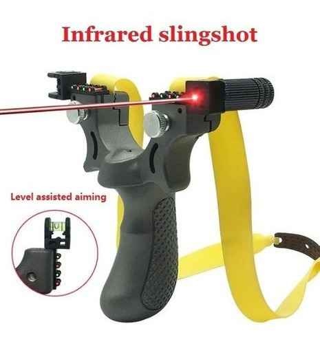 Láser Slingshot Piel Plana Arco De Prensado Rápido Alta Prec