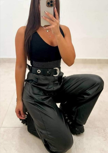 Wide Leg Sastrero Engomado